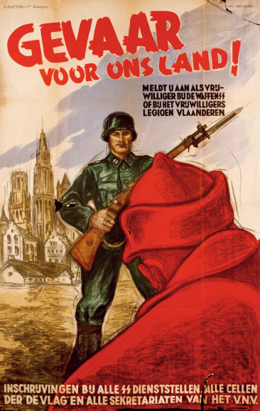 Wervingsaffiche voor strijd aan het Oostfront, ca. 1942. (ADVN, VAFC34)